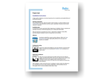 Project vinyl installation.